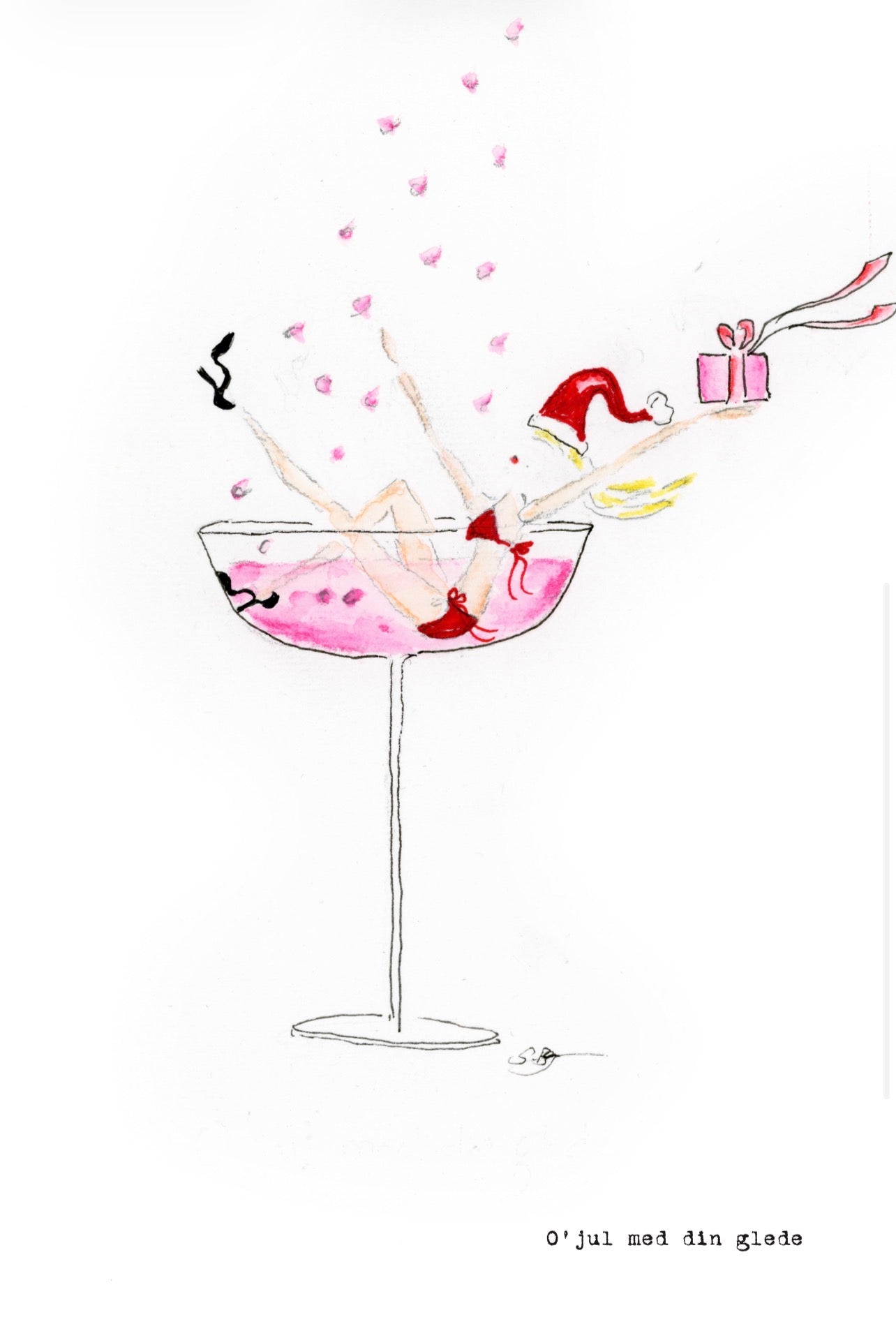 jule-kolleksjon, nisse-dame i glass