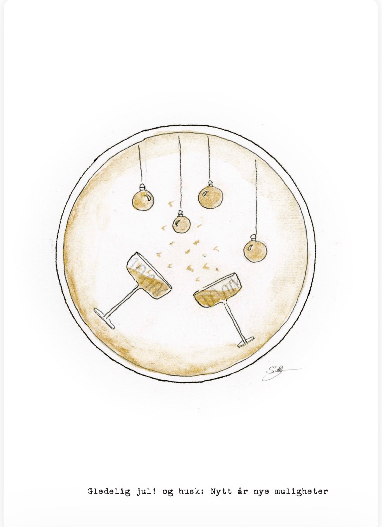 jule-kolleksjon, julekule med bobler