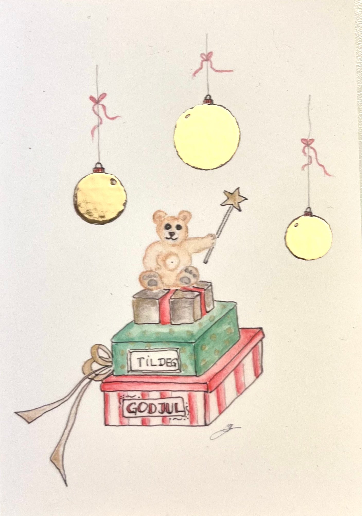 "Jule-kolleksjonen, bamse med gaver