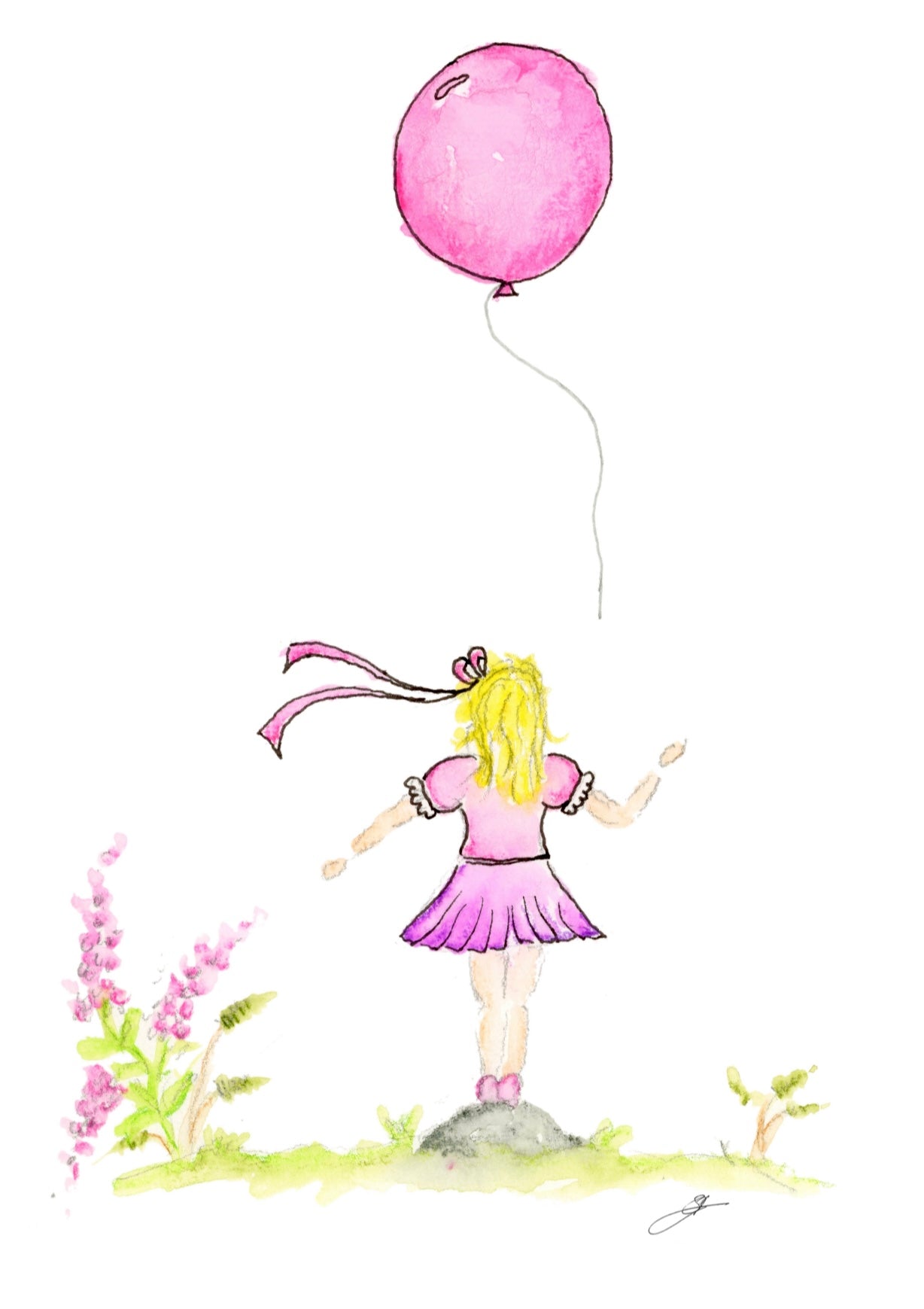 "Ballong-kolleksjonen, jente med ballong