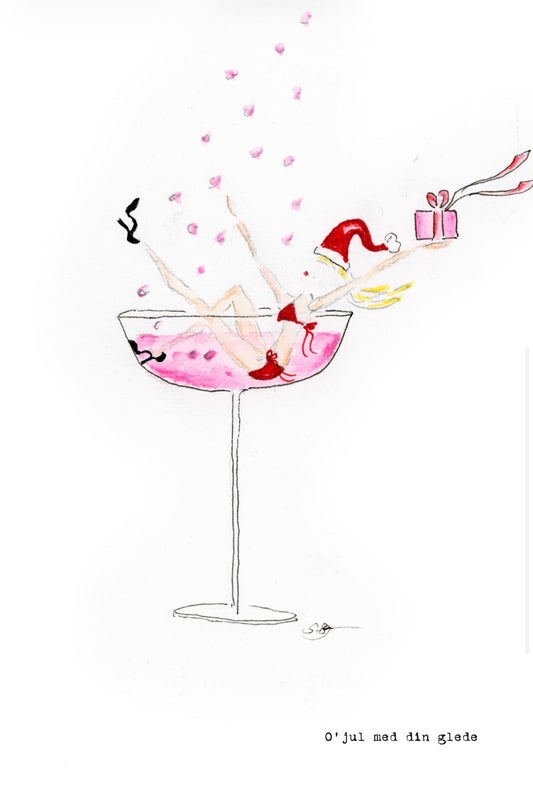 jule-kolleksjon, nisse-dame i glass